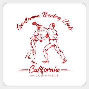 California Gentlemen Boxing Club Sticker